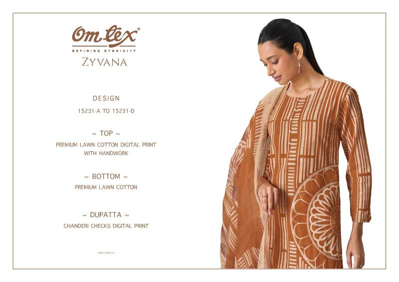 Omtex zyvana dress material wholesale price india
